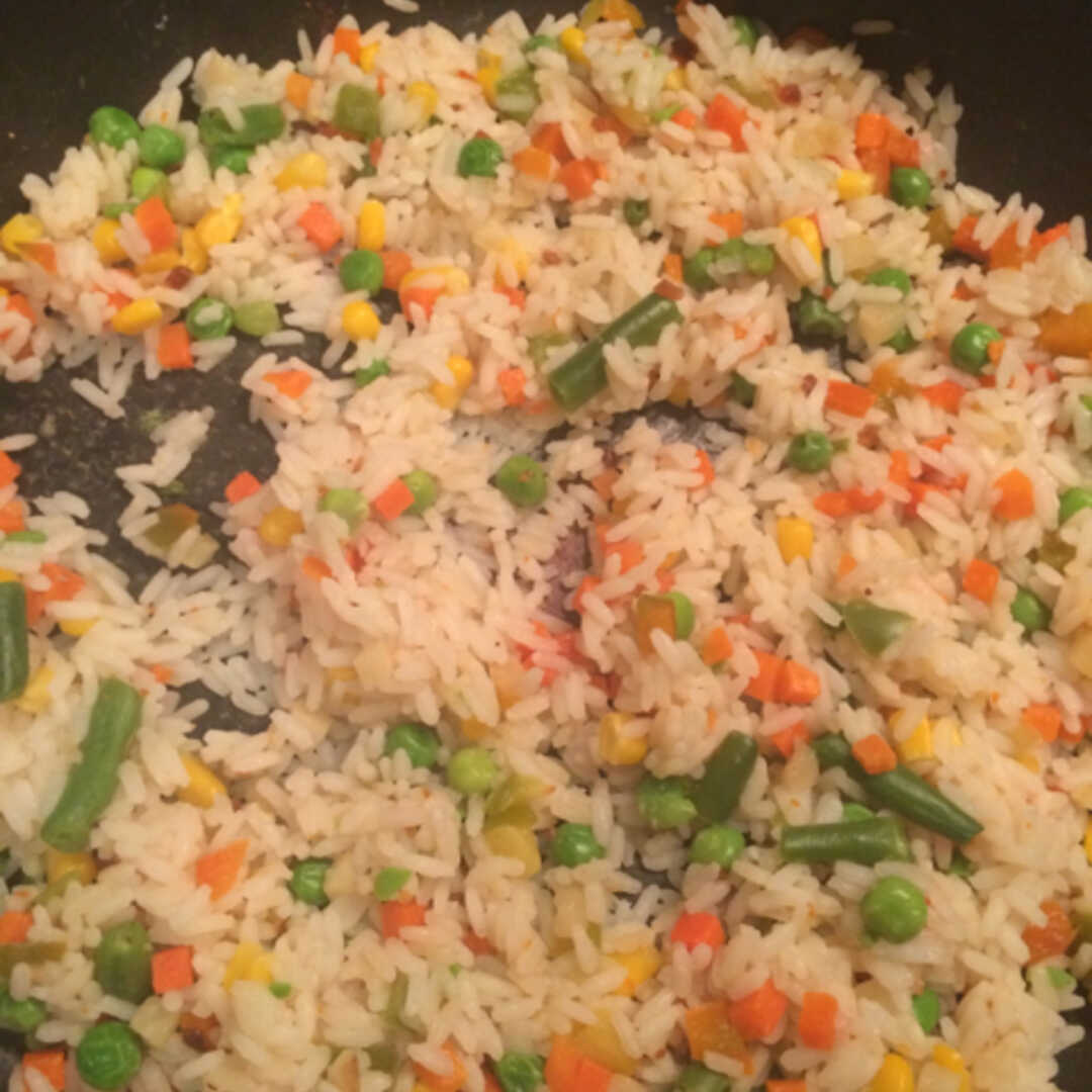 Рис тушеный с овощами - калорийность