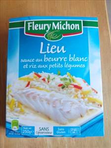Fleury Michon Lieu Sauce au Beurre Blanc et Riz aux Petits Légumes