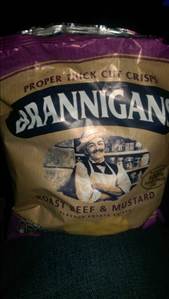 Brannigans Roast Beef & Mustard Crisps (Bag)
