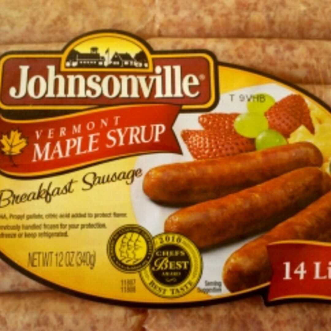 Johnsonville Vermont Maple Syrup Breakfast Sausage