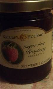 Nature's Hollow Sugar Free Raspberry Preserves