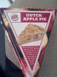 Burger King Dutch Apple Pie