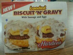 Hardee's Loaded Biscuit 'N' Gravy Breakfast Bowl