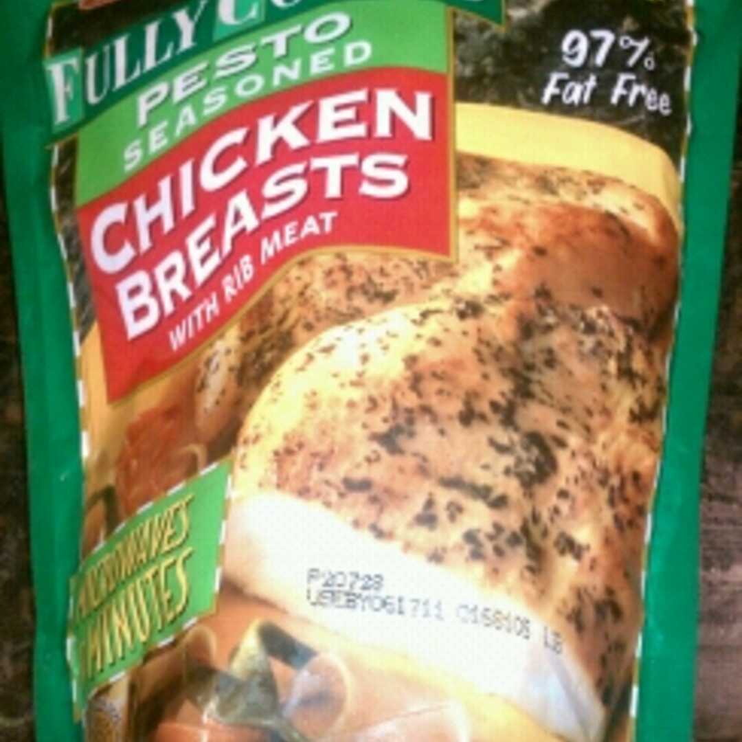 HEB Fully Cooked Pesto Seasoned Chicken Breasts with Rib Meat