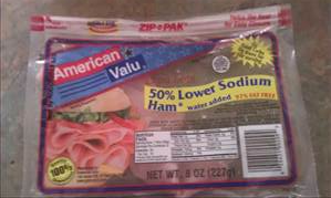 American Value 50% Lower Sodium Ham