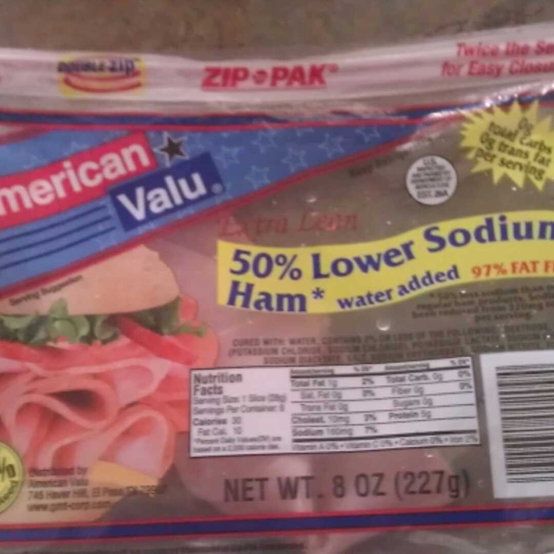 American Value 50% Lower Sodium Ham