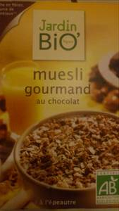 Jardin Bio Muesli Gourmand au Chocolat
