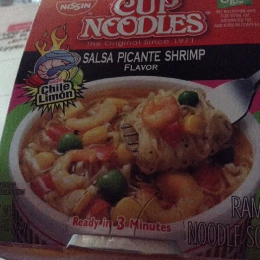 Nissin Cup Noodles Salsa Picante Shrimp Flavor