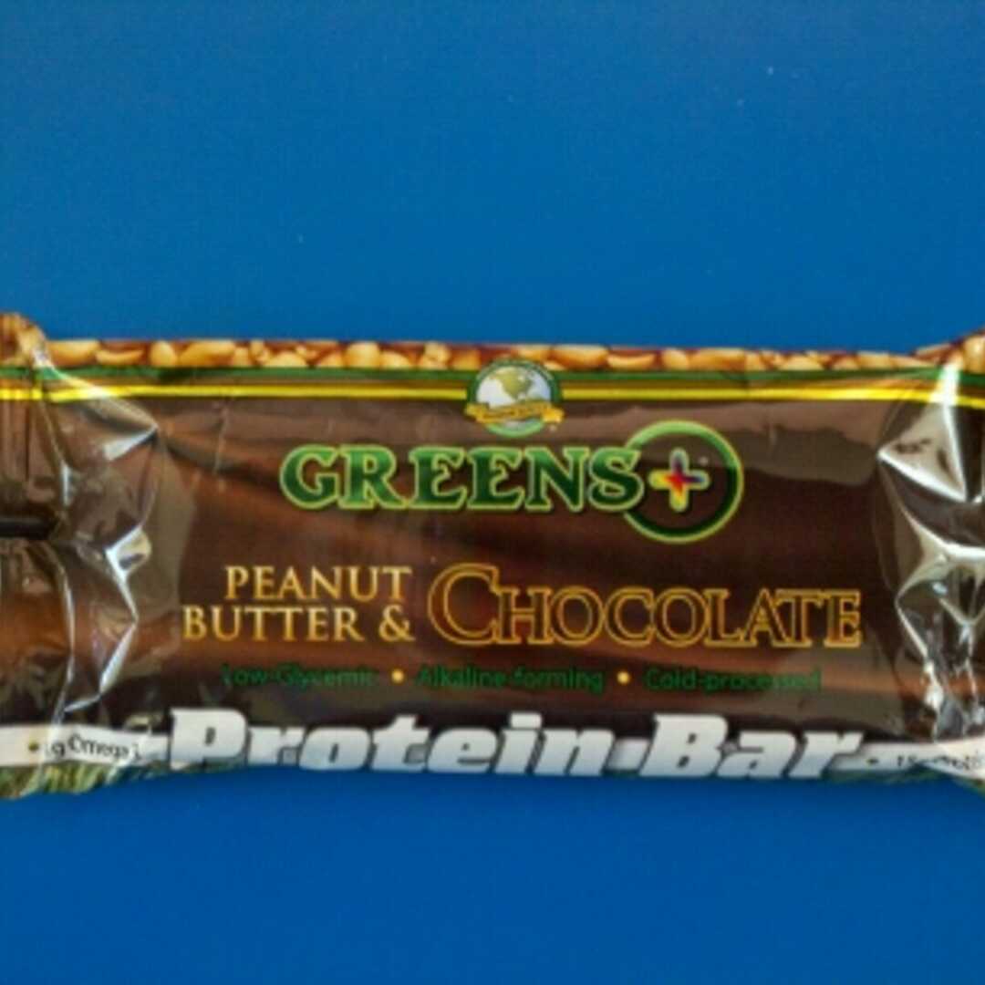 Greens Plus Chocolate Coated Peanut Butter Protein Bar