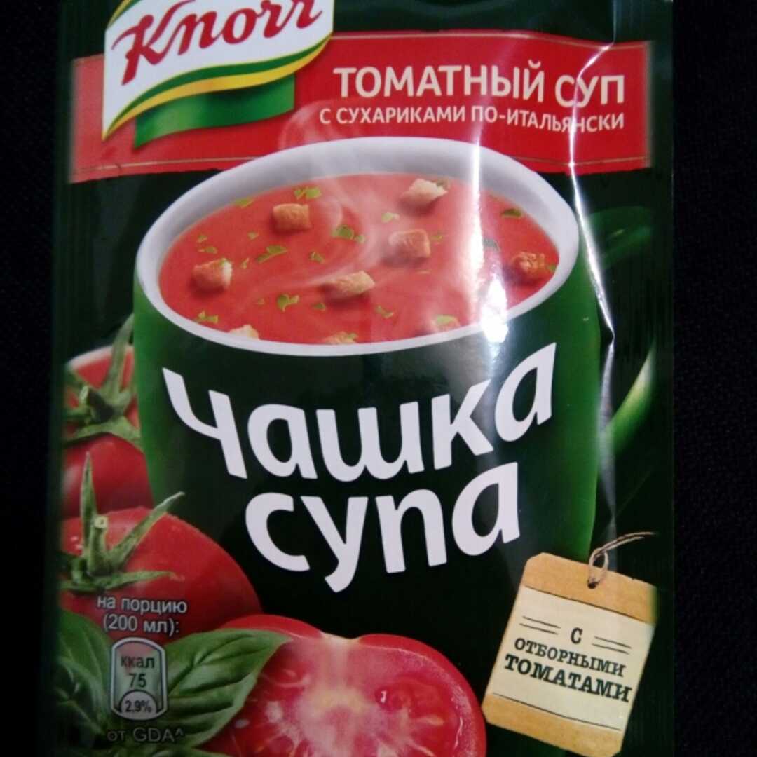 Knorr Томатный Суп с Сухариками по-Итальянски Калории и Пищевая Ценность