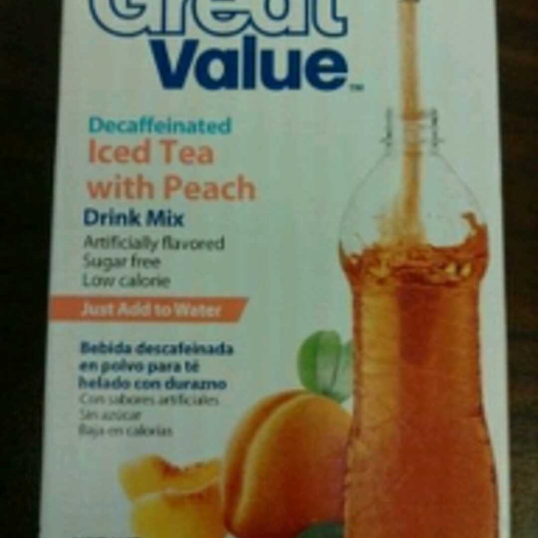 Great Value Iced Tea with Peach Drink Mix Sticks