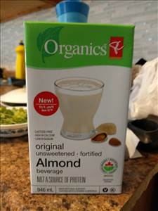 President's Choice Organics Almond Beverage Original Unsweetened