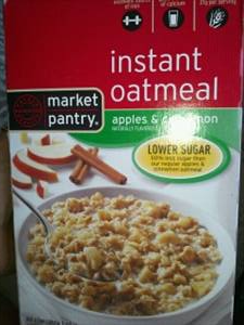 Market Pantry Lower Sugar Apples & Cinnamon Instant Oatmeal