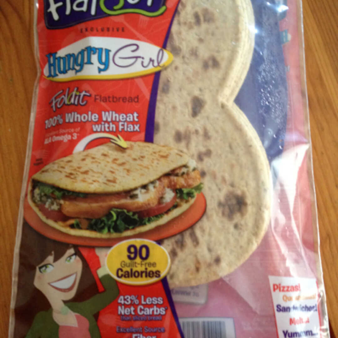Flatout Hungry Girl 100% Whole Wheat with Flax Flatbread