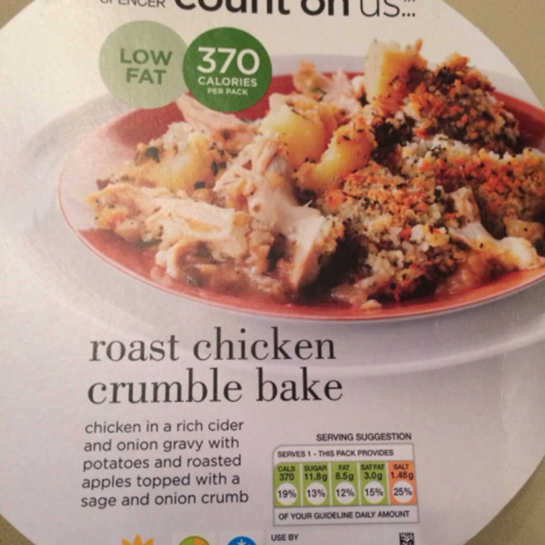Marks & Spencer Count on Us Roast Chicken Crumble Bake