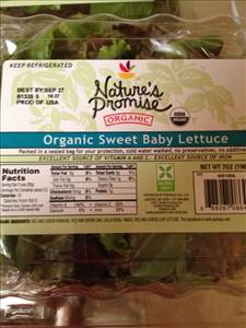 Nature's Promise Organic Sweet Baby Lettuce