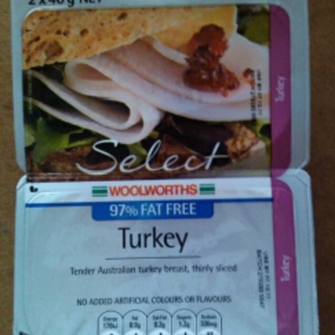 Woolworths 97% Fat Free Pre-Packaged Turkey Slices