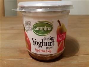 Campina Stevige Yoghurt 1,6% Vet Appel, Peer & Vijg