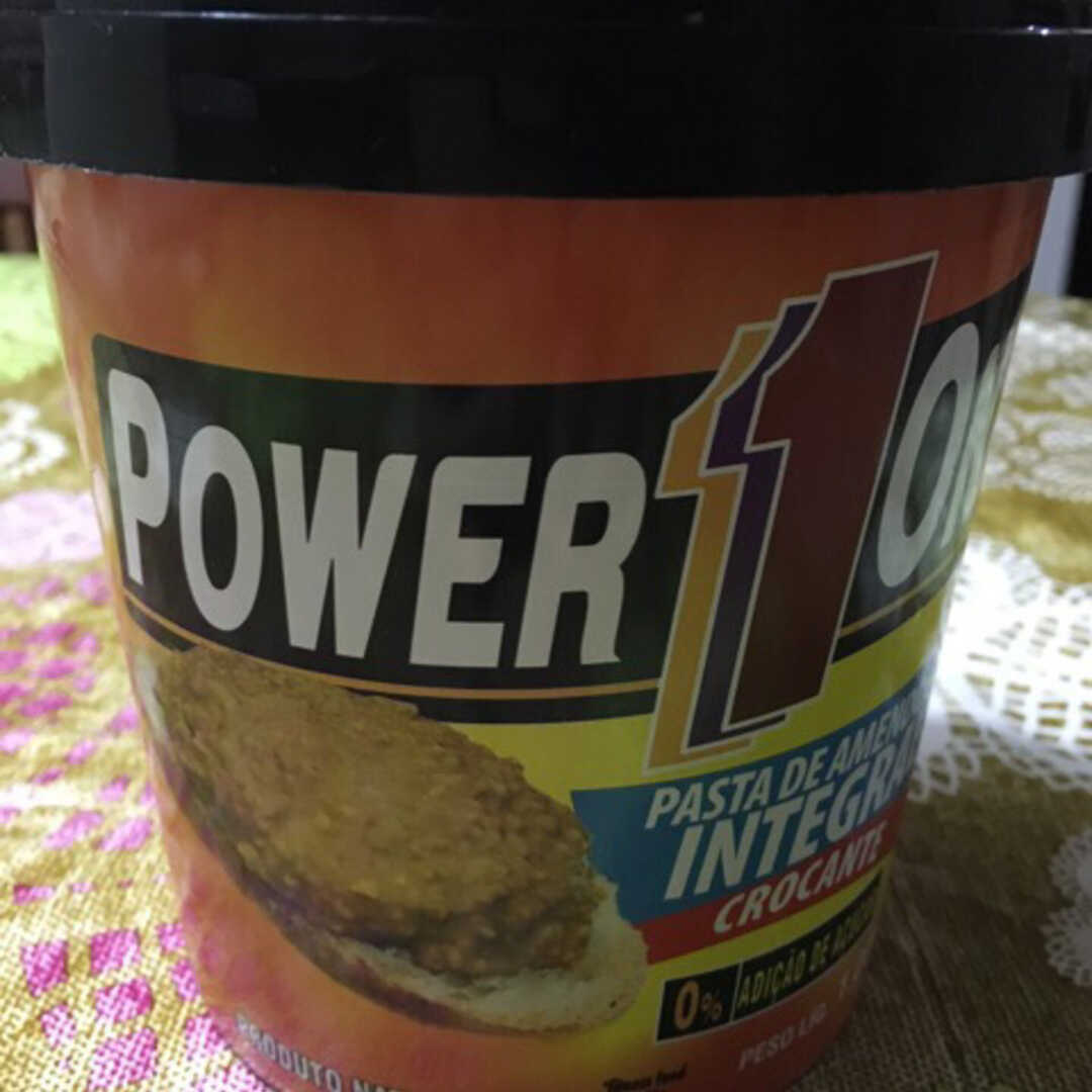 Power One Pasta Integral de Amendoim - Crocante
