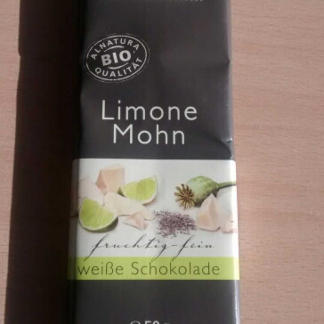 Alnatura Weiße Schokolade Limone Mohn