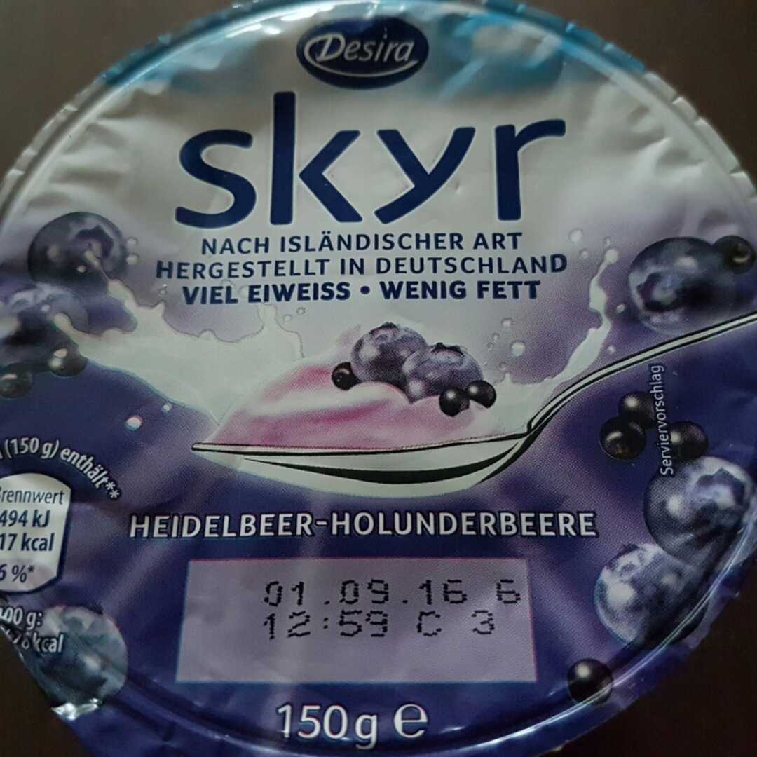 Desira Skyr Heidelbeer-Holunderbeere