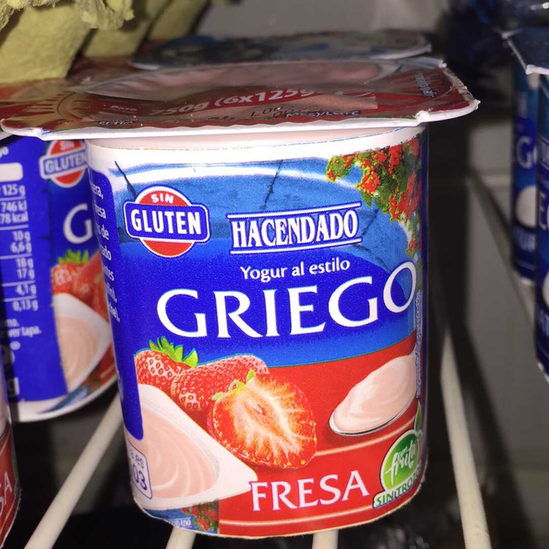 Hacendado Yogur griego fresa Pack 6 x 125 g - 750 g