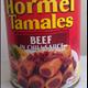Hormel Tamales Beef in Chili Sauce