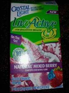 Crystal Light LiveActive Natural Mixed Berry