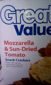 Great Value Mozzarella & Sun-Dried Tomato Snack Crackers
