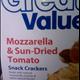 Great Value Mozzarella & Sun-Dried Tomato Snack Crackers