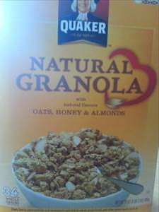 Quaker Natural Granola - Oats, Honey & Almonds