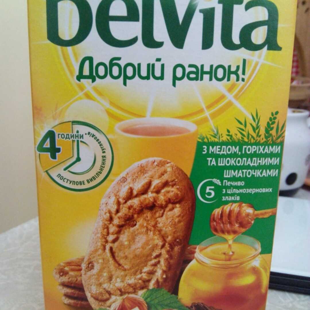 Belvita Печенье с Медом, Орехами и Шоколадными Кусочками