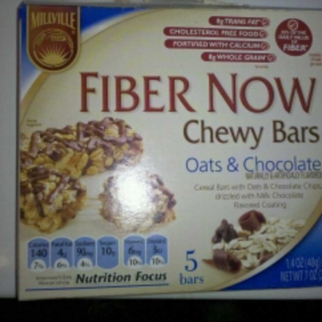 Millville Fiber Now Chewy Bars - Oats & Chocolate