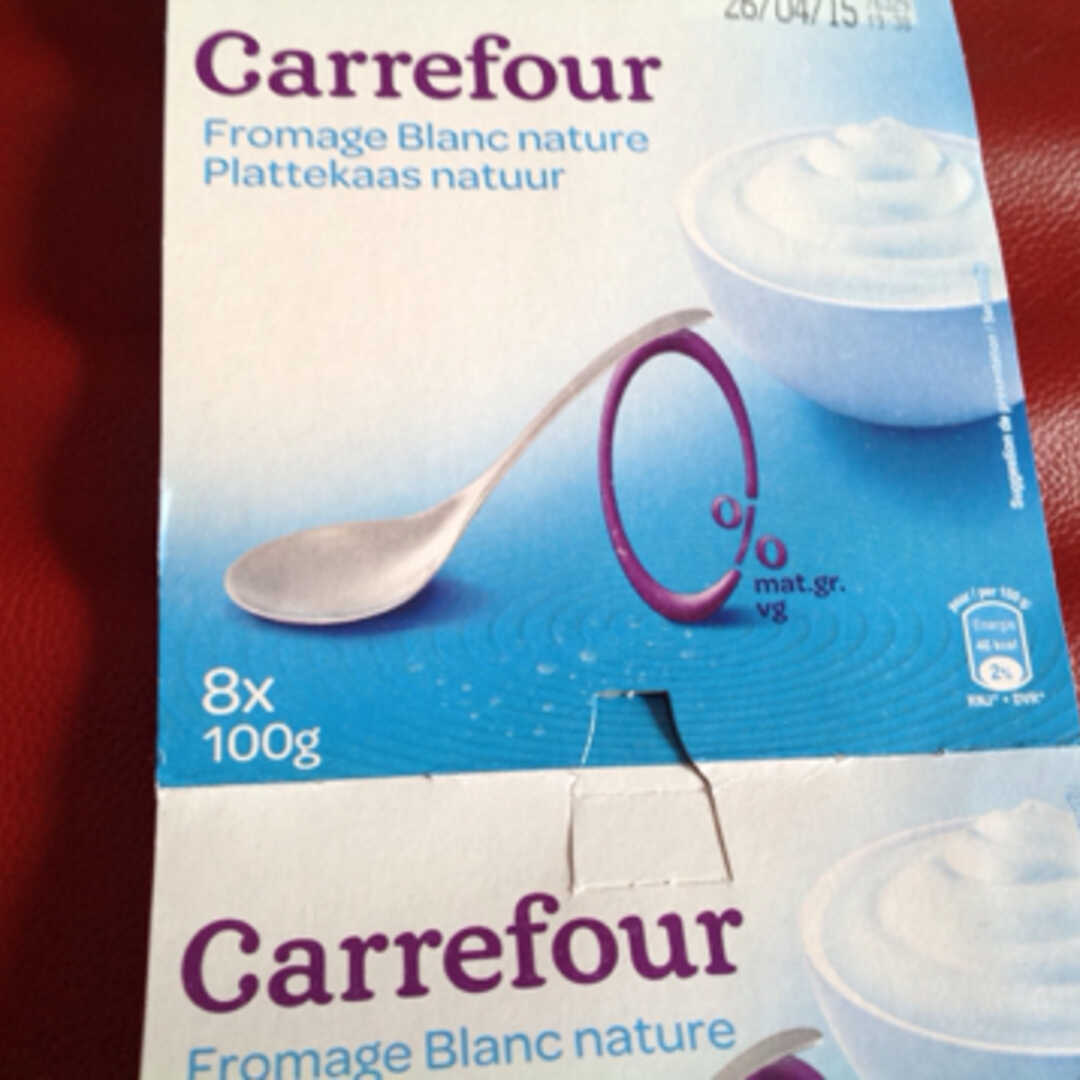 Carrefour Fromage Blanc Nature 0%