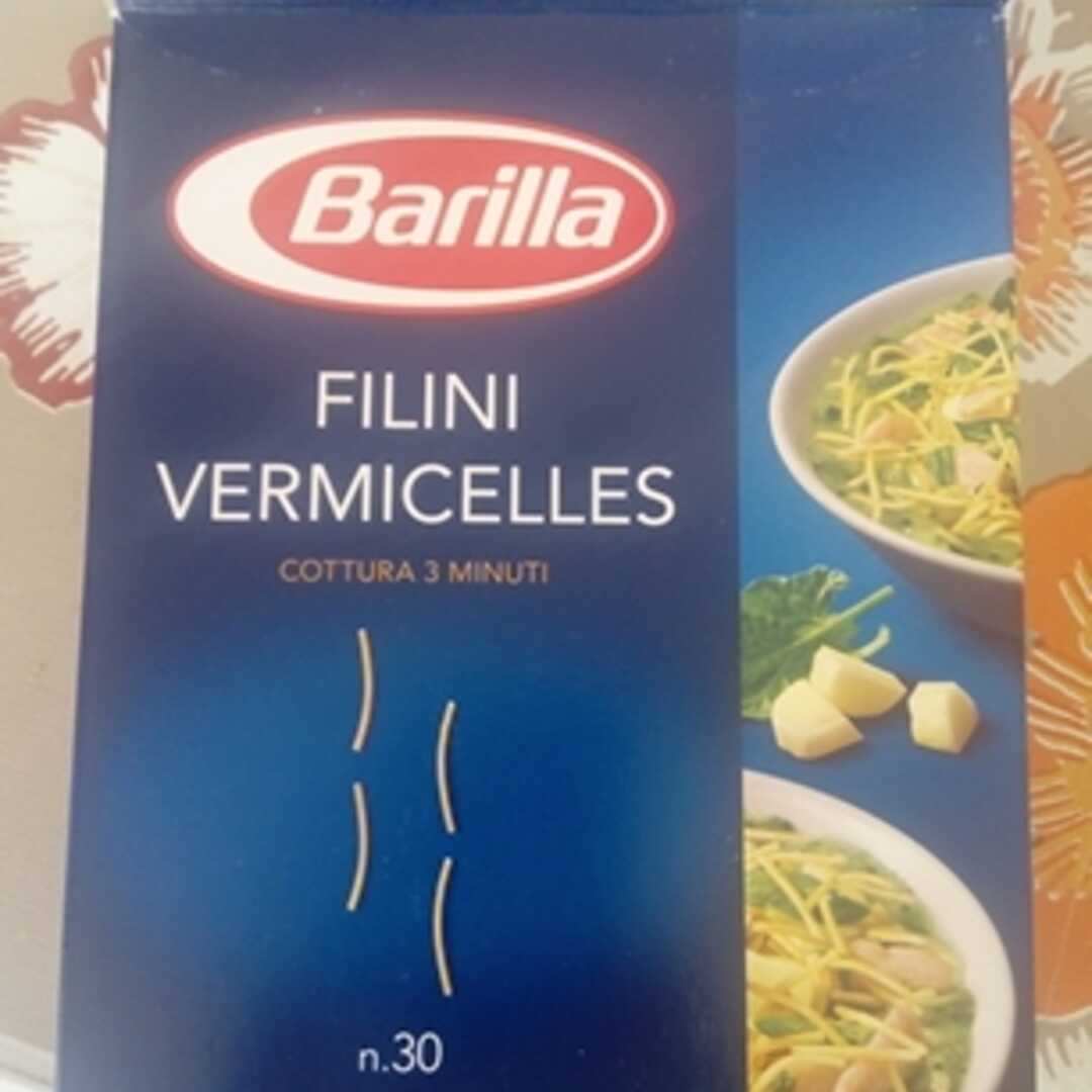 Barilla Filini Vermicelles Калории и Пищевая Ценность