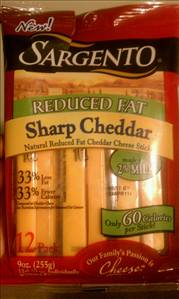 Sargento Reduced Fat Sharp Cheddar Cheese Sticks