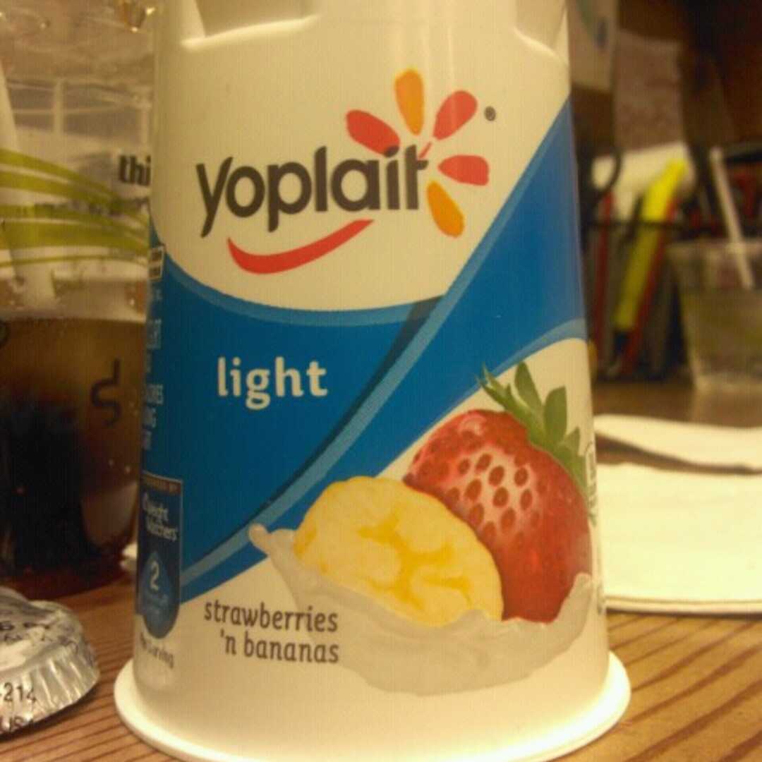 Yoplait Light Fat Free Yogurt - Strawberry Banana