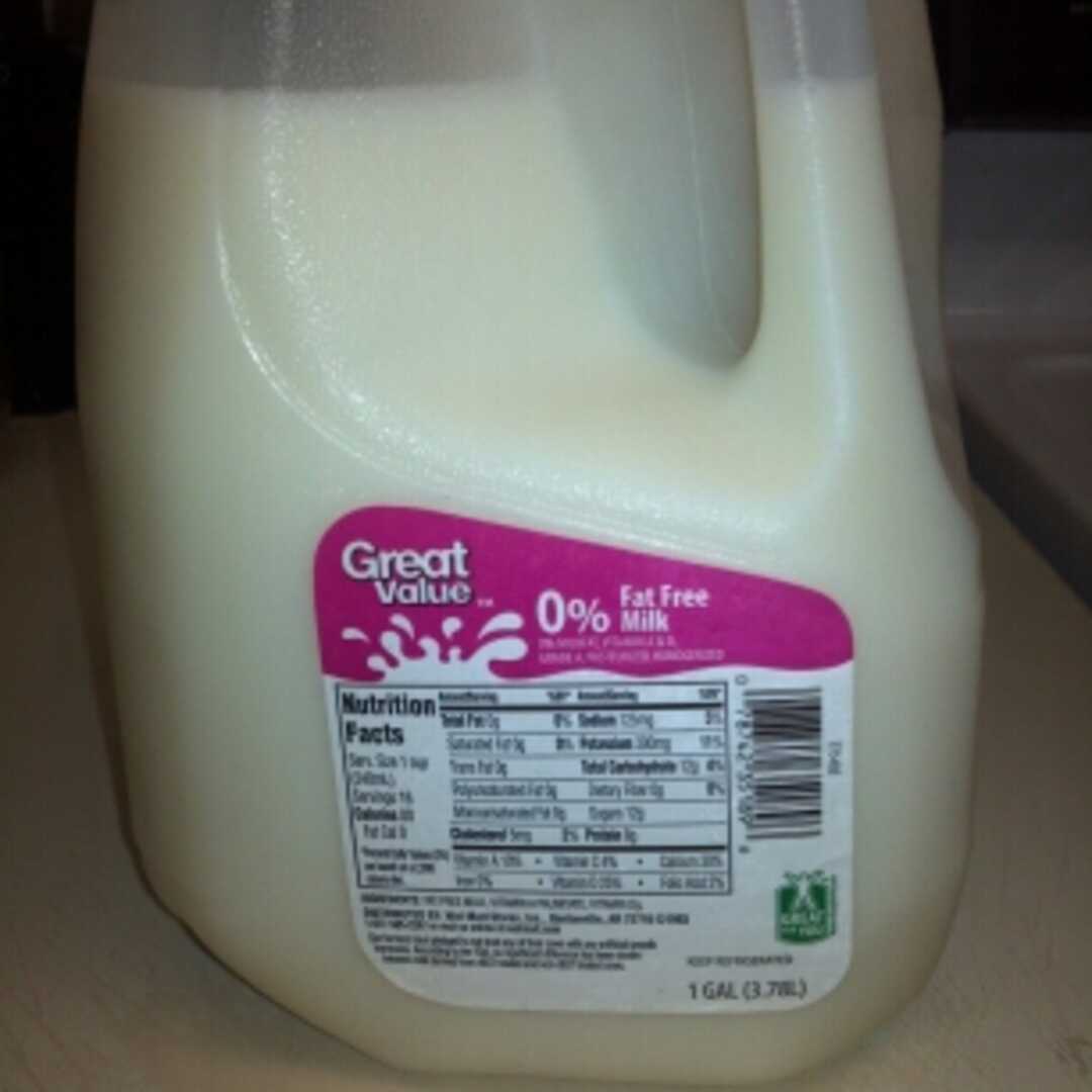 Great Value Fat Free Milk with Vitamin A & D