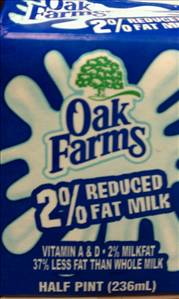 Oak Farms 2% Reduced Fat Milk