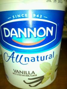 Dannon All Natural Lowfat Yogurt - Vanilla