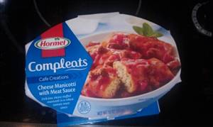 Hormel Compleats Cheese Manicotti with Meat Sauce