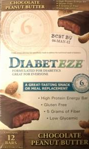 Diabeteze Chocolate Peanut Butter Bar