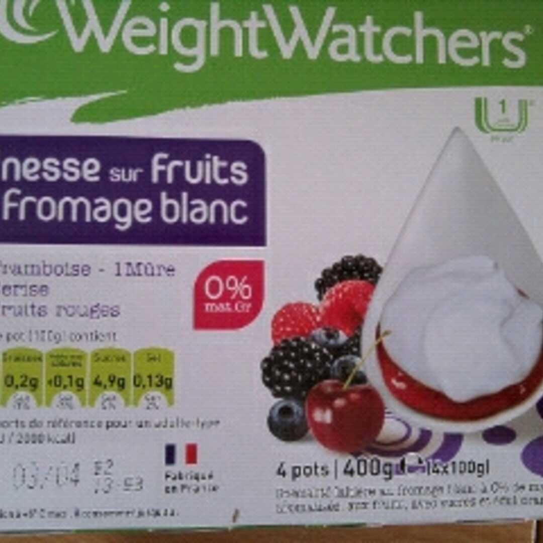 Weight Watchers Finesse au Fromage Blanc sur Fruits