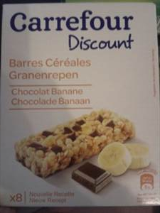 Carrefour Discount Barres Céréales Chocolat Banane