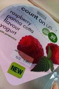 Marks & Spencer Count on Us Raspberry Panna Cotta Flavour Yogurt