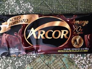 Arcor Chocolate Amargo 70% Cacau