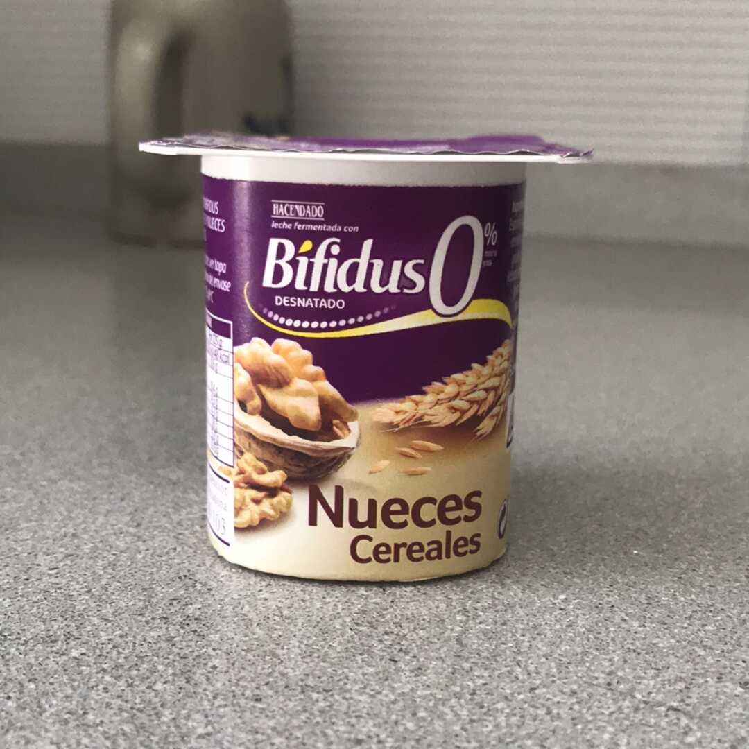 Hacendado Yogur Bífidus 0% Nueces Cereales