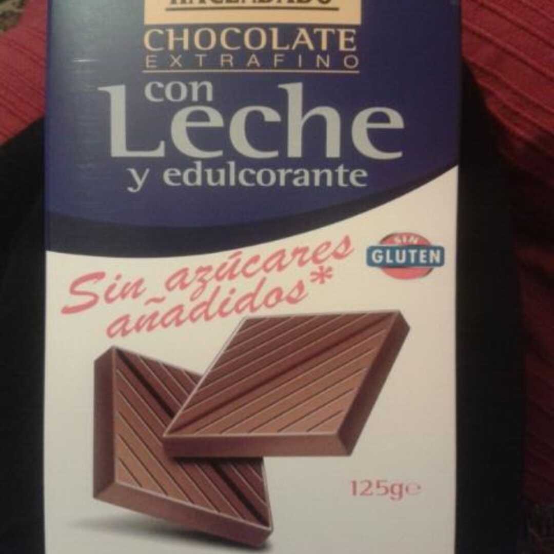 Hacendado Chocolate Extrafino con Leche y Edulcorante