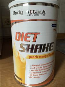 Body Attack Diet Shake Peach-Mango Flavour