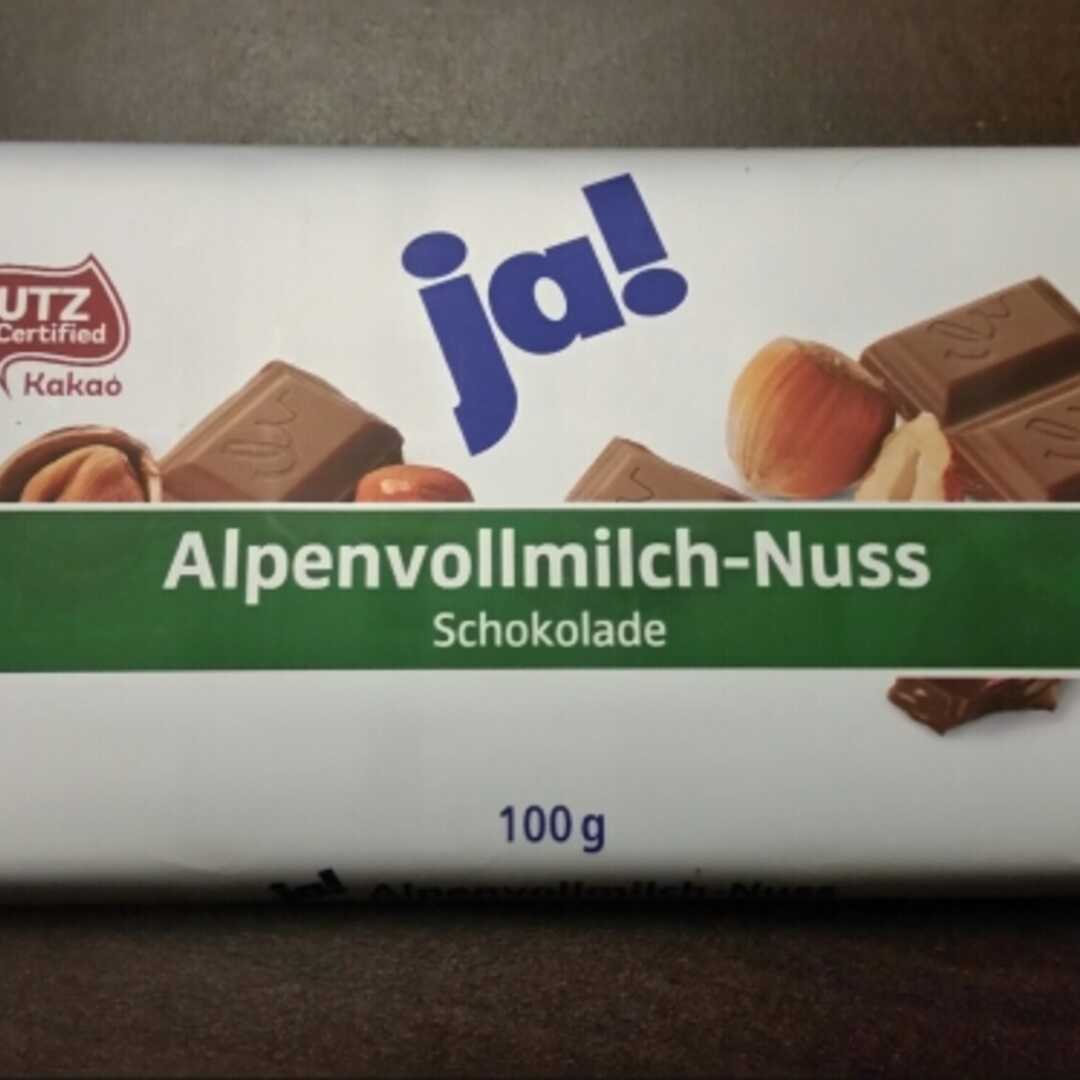 Ja! Alpenvollmilch-Nuss